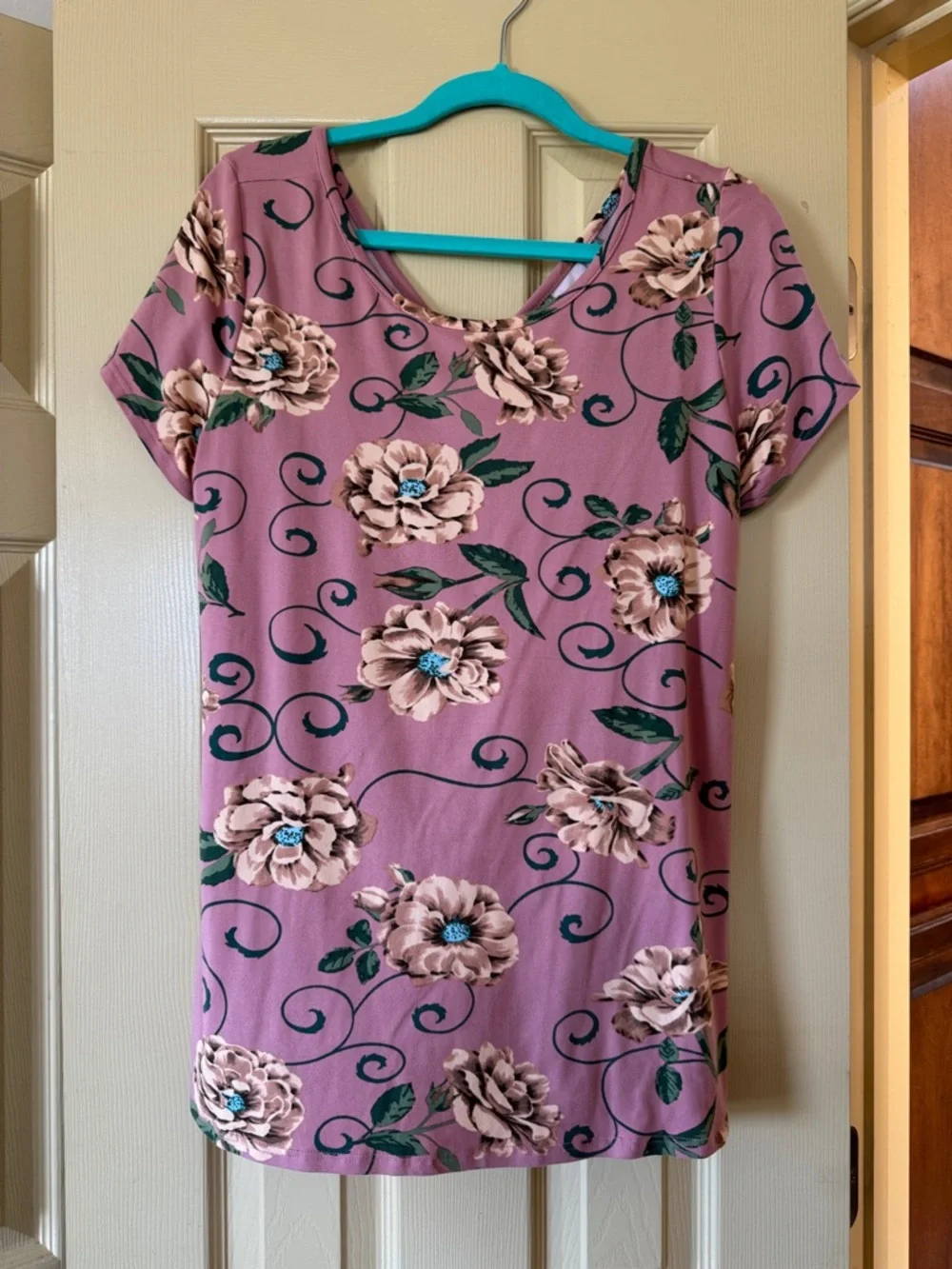 Mauve Pink Floral top - Picture 1 of 2